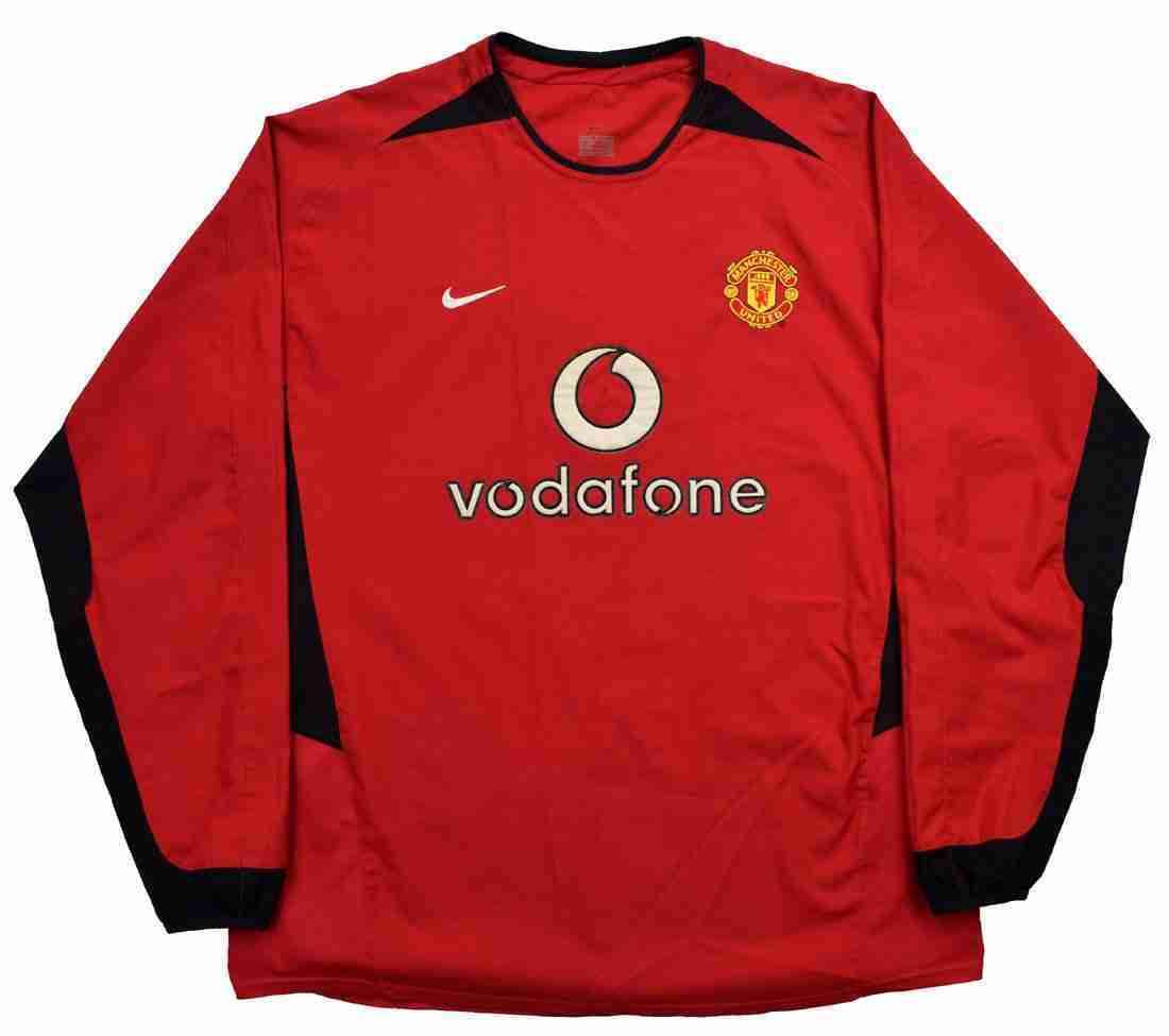 Retro Manchester United (Long Sleeve) Home Jersey 2002/03